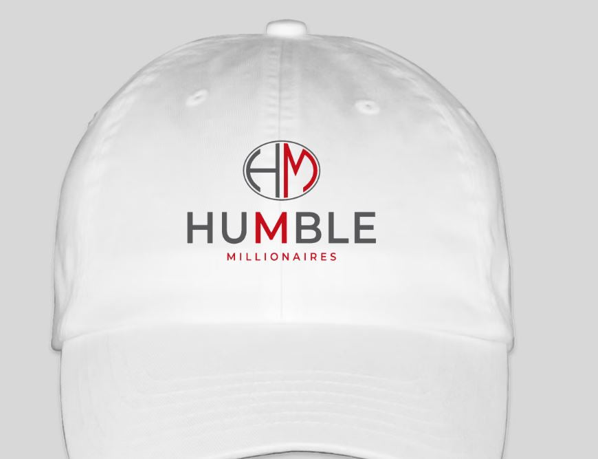 Humble Millionaires Dad Hat - White